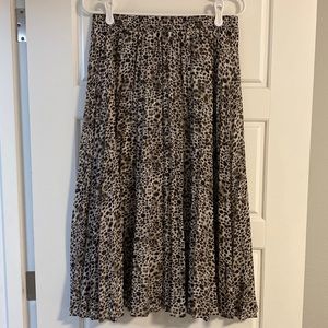 Leopard Midi Skirt